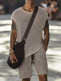 Summer Openwork Knit Matching Set