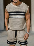 Trendy Knit Tank Top Shorts Set