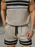 Trendy Knit Tank Top Shorts Set