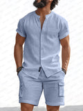 Versatile Style 100% Cotton Shirt Set