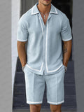 Versatile Comfort Fit Shirt Shorts Set