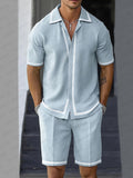 Versatile Comfort Fit Shirt Shorts Set