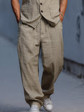 Relaxed Fit Cotton Vest Pants Set