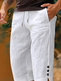 Summer Essential Cotton Capri Pants