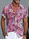 Trendy Floral Print Summer Shirt