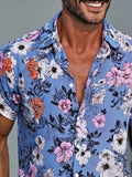 Trendy Floral Print Summer Shirt