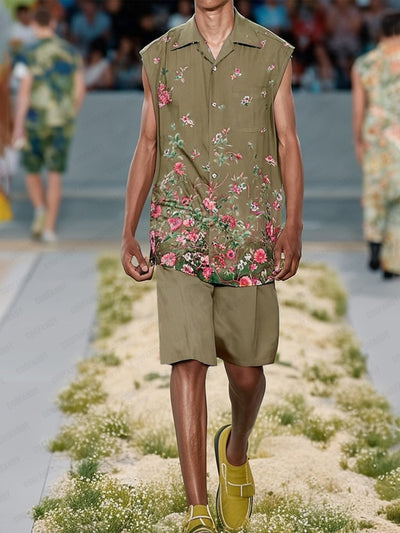 Fashion Floral Printed 2-Piece Set