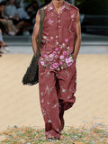 Casual Floral Printed Vacation 2-Piece Set