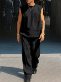 Urban Casual Relaxed Fit Tank Top Set