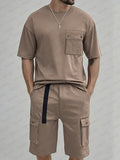 Utility Cargo T-Shirt Shorts Set
