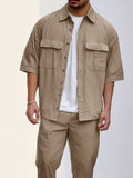 Casual Versatile Shirts Pants Set