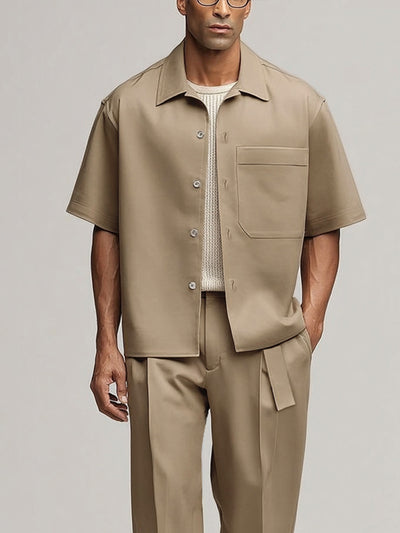 Elegant Simplicity Shirt Pants Set