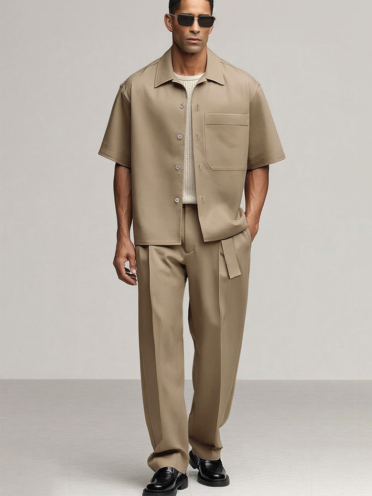 Elegant Simplicity Shirt Pants Set