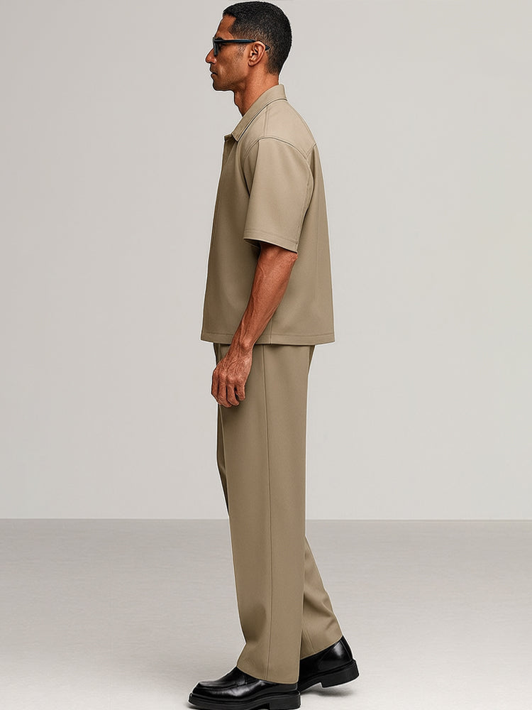 Elegant Simplicity Shirt Pants Set