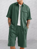Fashion Essential Shirt Shorts Set