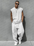 Relaxed Style Tank Top Balloon Pants Set