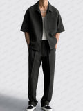 Casual Versatile Look Shirt Pants Set