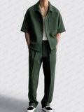 Casual Versatile Look Shirt Pants Set