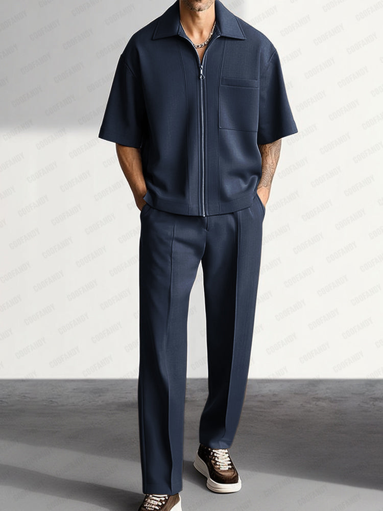 Simple Elegant Shirt Pants Set