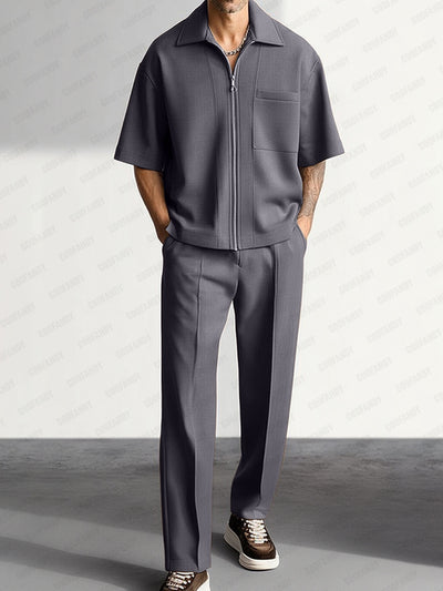 Simple Elegant Shirt Pants Set