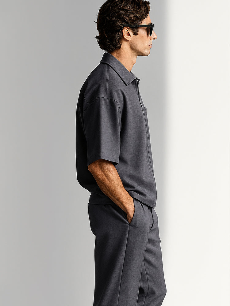 Simple Elegant Shirt Pants Set