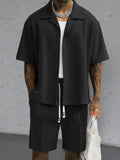 Modern Basic Shirt Shorts Set