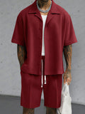 Modern Basic Shirt Shorts Set