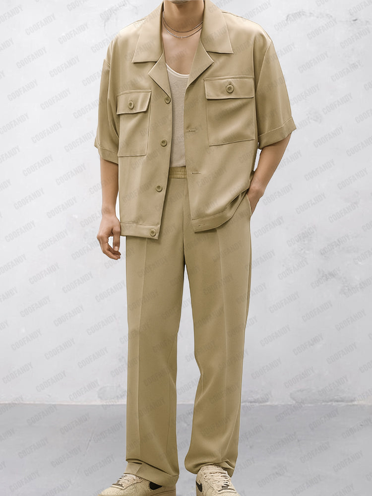 Effortless Match Shirt Pants Set