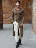 Stylish Longline Split Hooded Top