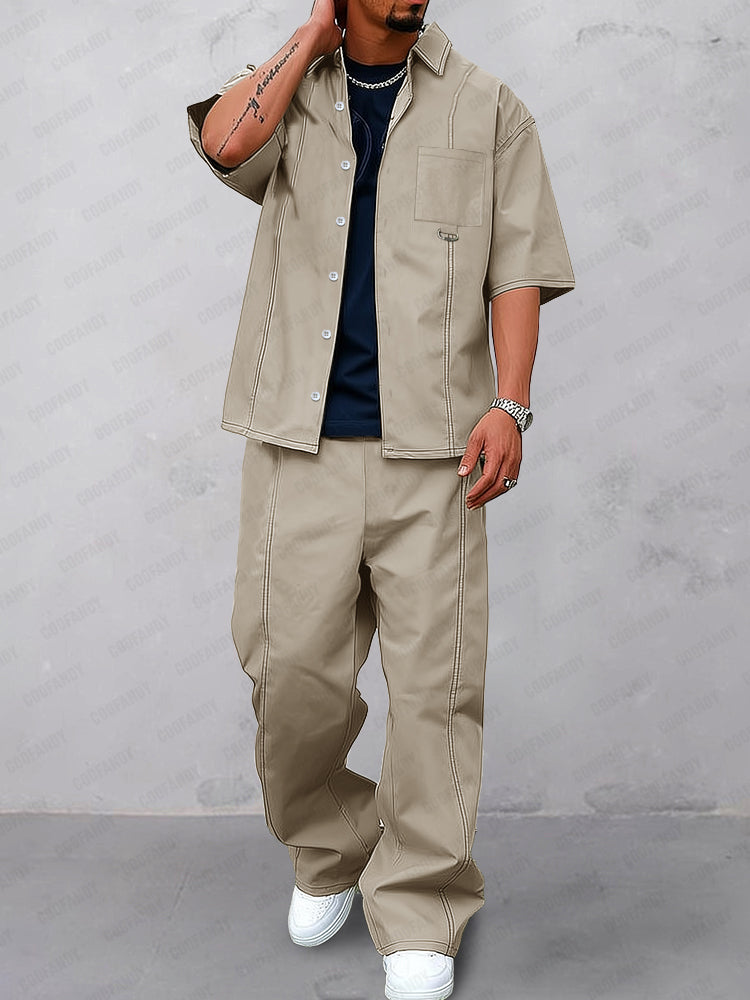 Urban Street Style Cotton Matching Set