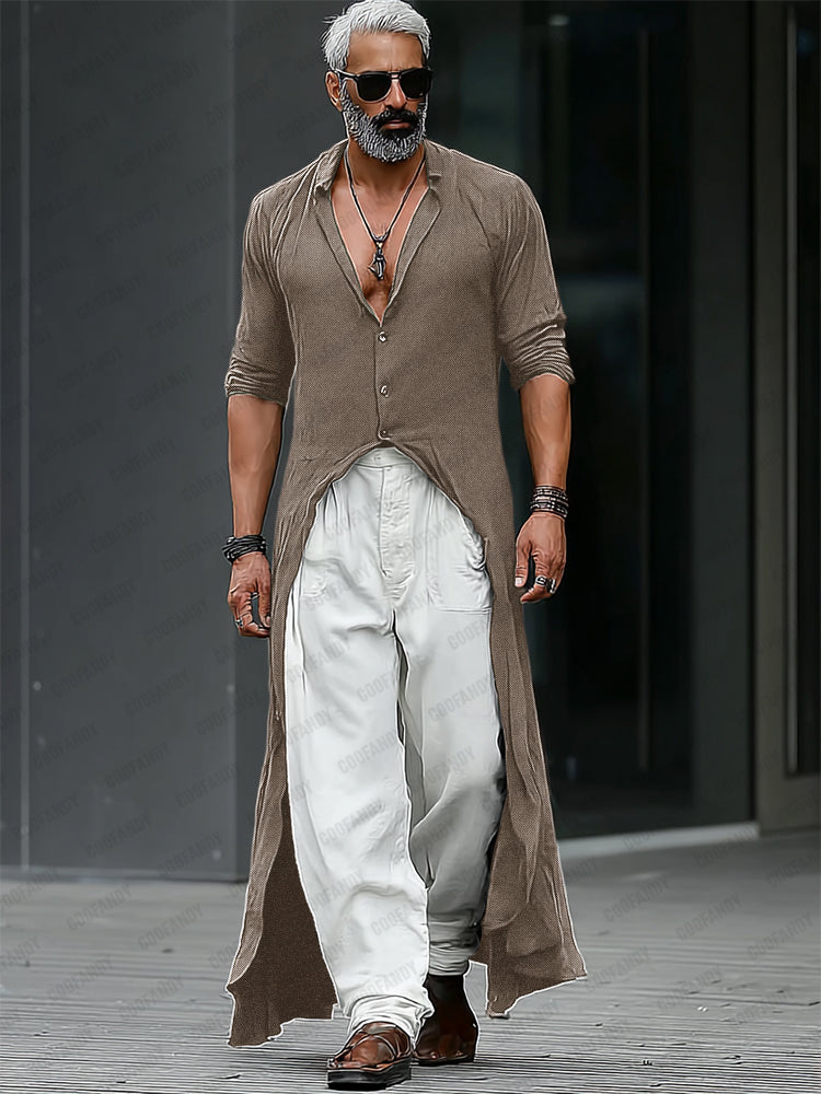 Minimalist Streetwear Fashion Longline Shirt
