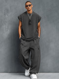 Trendy Athleisure Tank Top Balloon Pants Set
