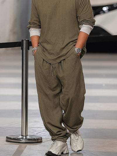 Relaxed Fit 2-Piece Streetwear Set
