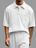 Classy Casual Polo Shirt Pants Set