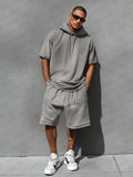 Casual Loose Fit Hooded Sports Set
