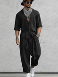 Loose Fit Comfort Shirt Harem Pants Set