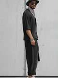 Loose Fit Comfort Shirt Harem Pants Set