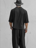 Loose Fit Comfort Shirt Harem Pants Set