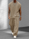 Urban Street Style Tank Top Pants Set