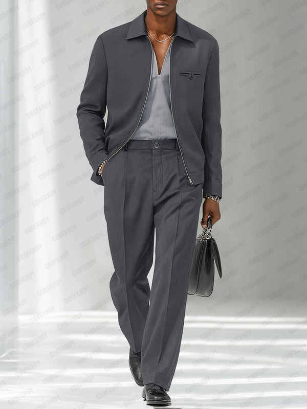 Modern Fashion Jacket Pants Set