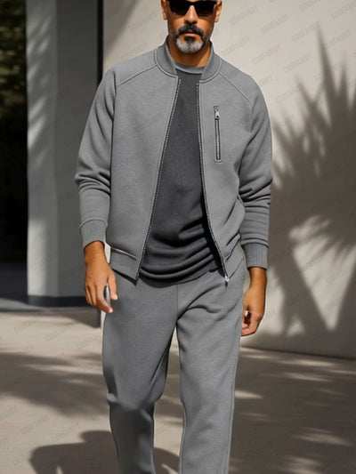 Athleisure Comfort Raglan Sleeve Jacket Set