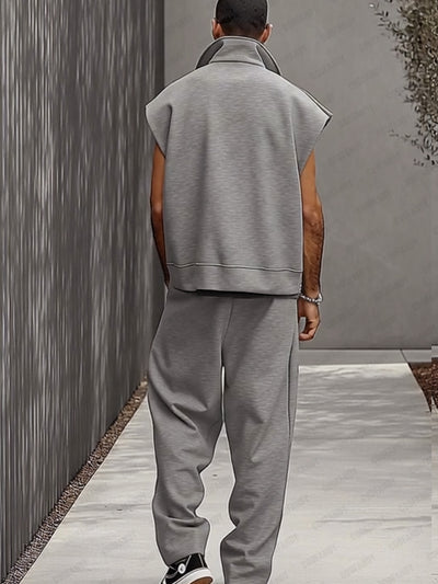 Athleisure Street Vibe Vest Pants Set