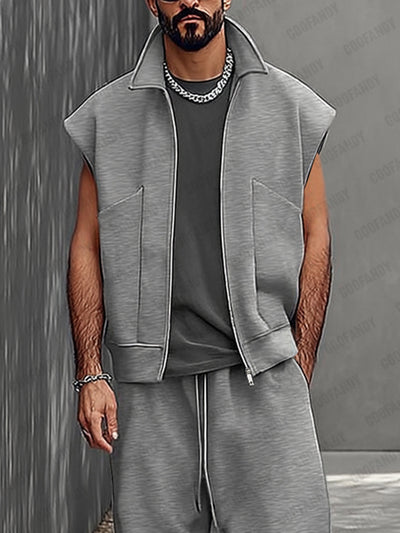 Athleisure Street Vibe Vest Pants Set