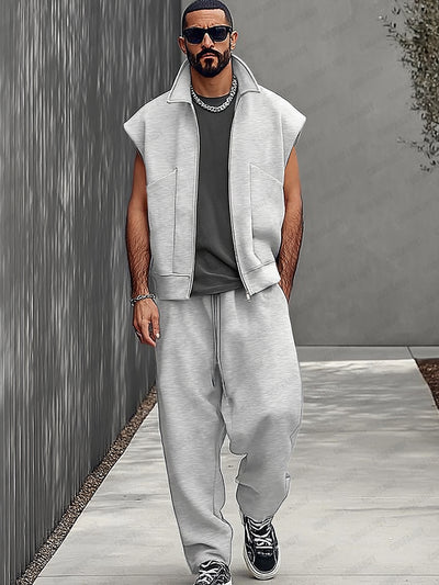Athleisure Street Vibe Vest Pants Set