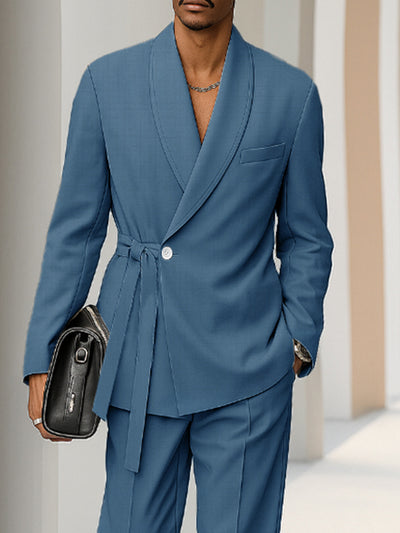 Trendy Urban Shoulder Pad Suit Set
