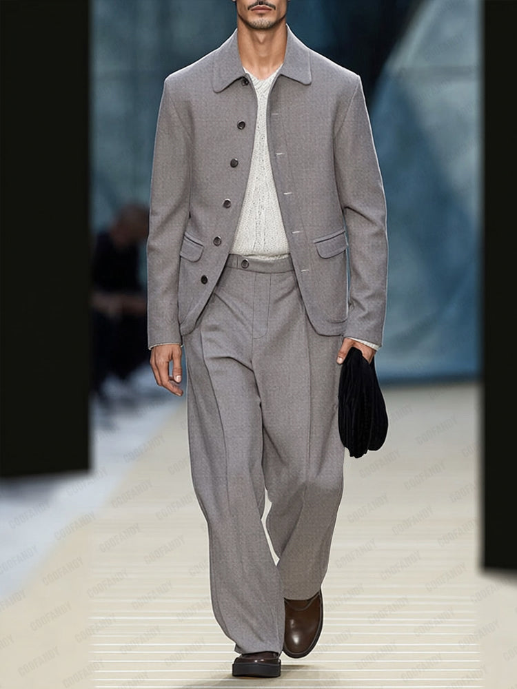Versatile Modern Cut Blazer Pants Set