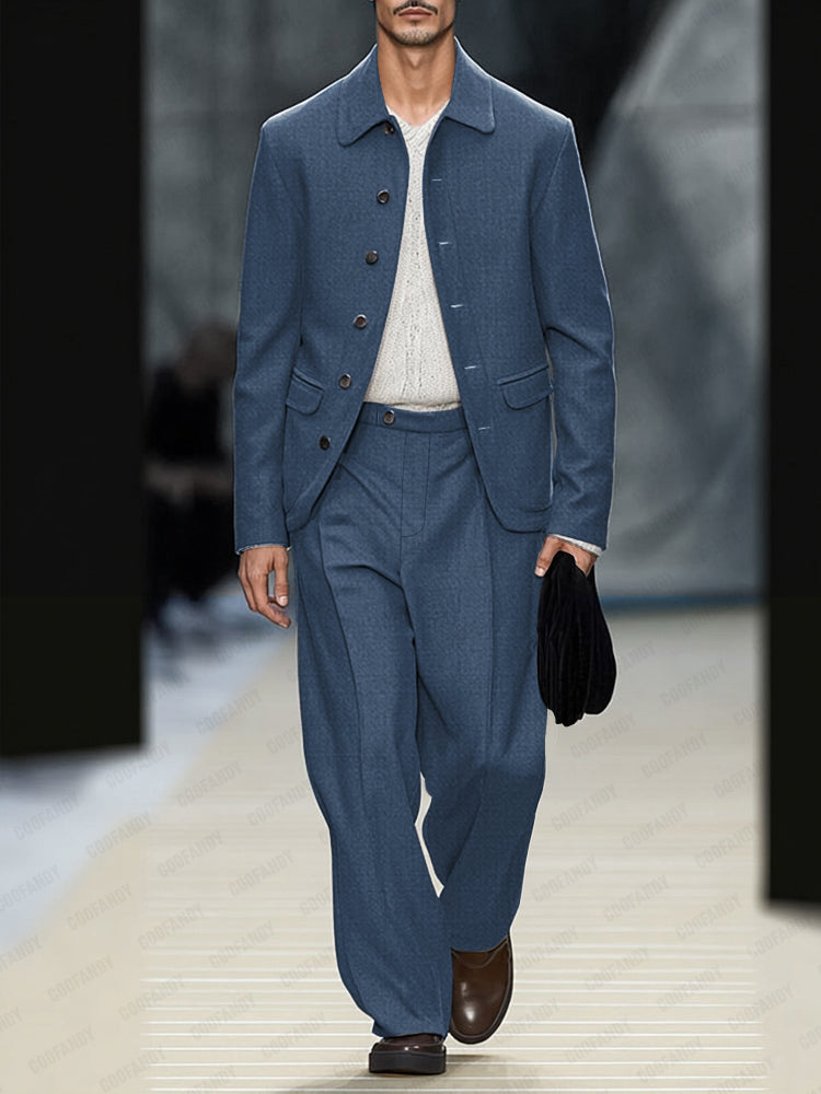 Versatile Modern Cut Blazer Pants Set