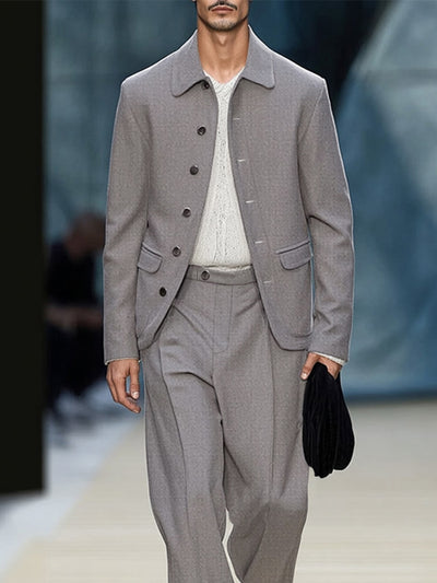 Versatile Modern Cut Blazer Pants Set