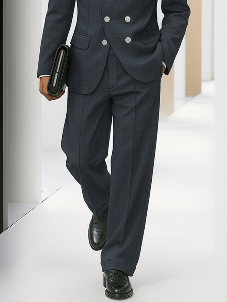 Elegant Tailored Double Breasted Suit Set