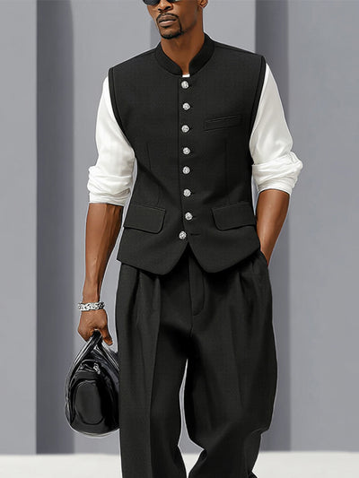 Urban Casual Suit Vest and Pants Set